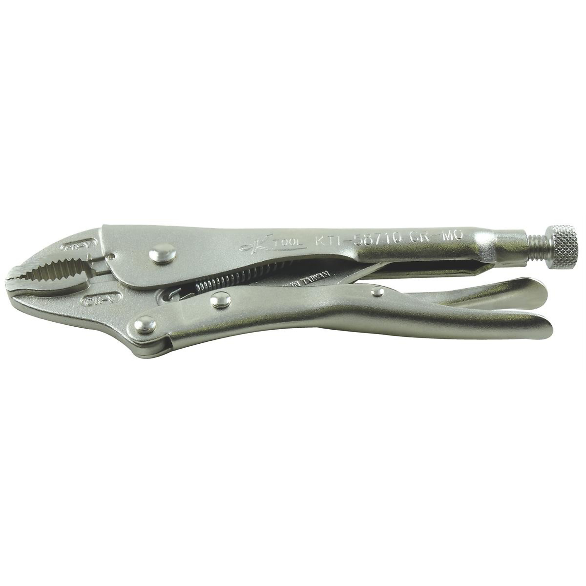 K Tool International Locking Curved-Jaw Pliers — 10in., Alloy Steel, Model# KTI58710